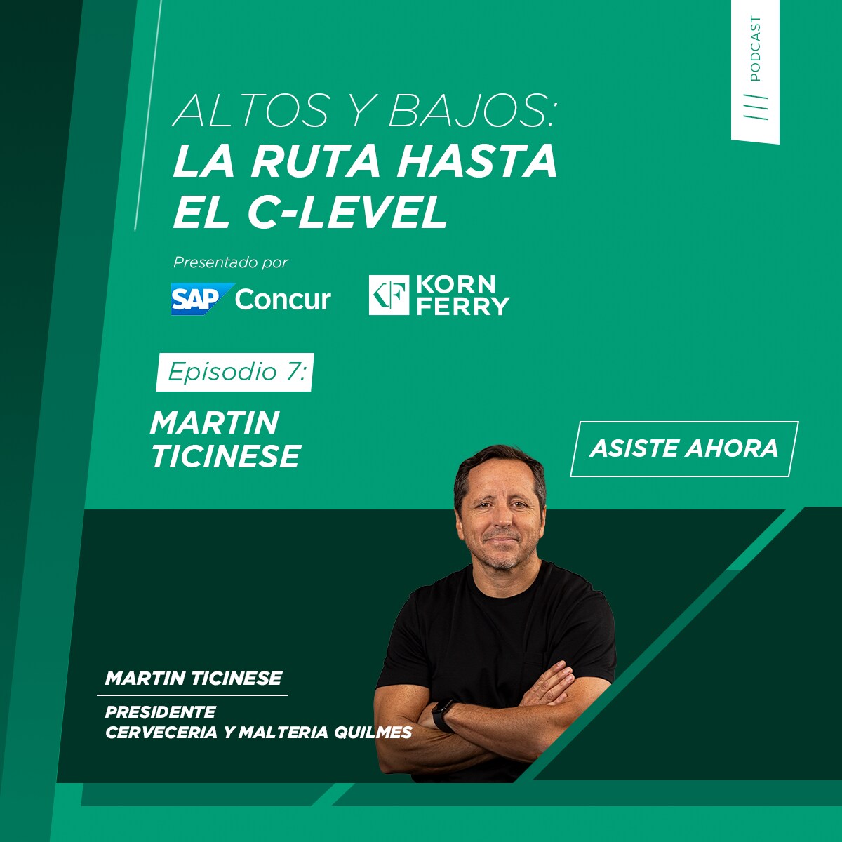 <span>Altos y Bajos: La ruta hasta el C-Level - EP8: Martin Ticinese</span>

