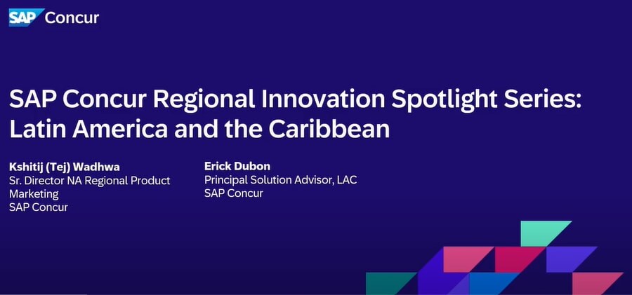 <span>Serie de innovaciones regionales de SAP Concur: Latinoamérica</span>
