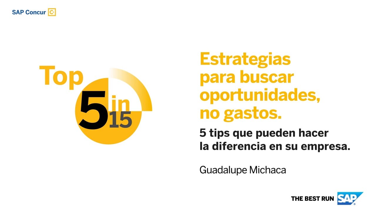 <span>Miniserie: 5 Estrategias para buscar oportunidades, no gastos</span>
