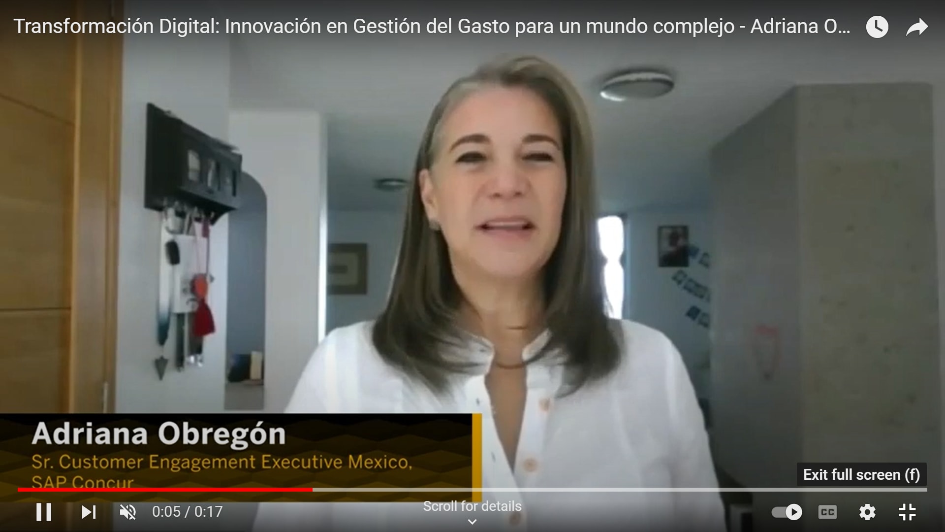 <span>Transformación Digital: Innovación en Gestión del Gasto para un mundo complejo - Adriana Obregón</span>
