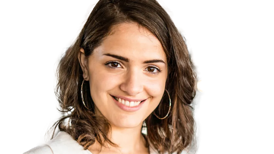 person holding a phone and smiling
