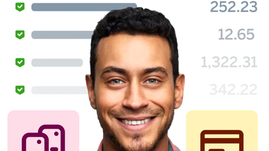 man excited about his payment options