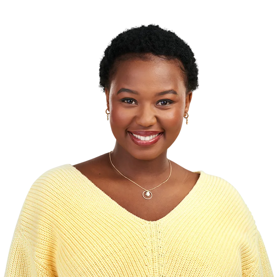 Woman smiling